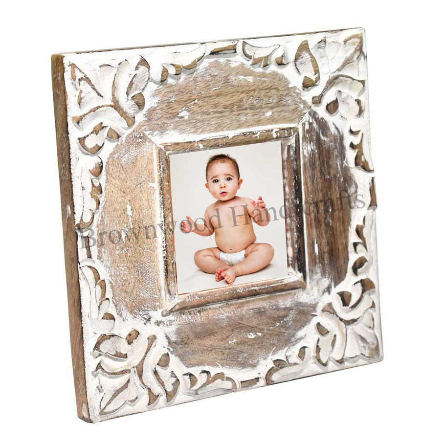 White Distressed Finished