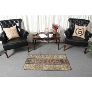 Alfombra Turca Vintage de 21 x 39 pies, Alfombra Clásica de Estilo Oriental en Verde y Marrón, Alfombra de Lana de Pelo Medio Ecológica con Base de Látex - Product Image 2