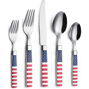 High Quality 4-<b>Pc</b> American Style Flatware <b>Set</b> Eco-Friendly Heirloom Quality Stainless Steel Handcrafted Formal Handle for - Product Image 3