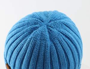 หมวกไหมพรมปอมปอมปอมถักไหมพรมอะคริลิคพร้อมพู่ที่เน้นทำจากขนสัตว์เทียมหมวกซับในนุ่มหมวกฤดูหนาวอบอุ่นสำหรับอากาศหนาวและแฟชั่น - Product Image 4