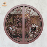 Ventanas Fijas de Hierro Forjado de Diseño Francés KHP, Elegancia Atemporal, Seguridad Artesanal Antirrobo para Uso en Hoteles en Vietnam