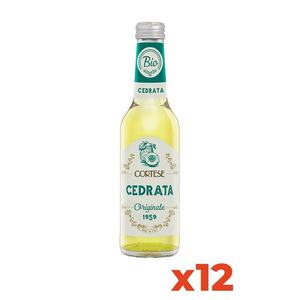 Cortese Italian Organic Cedrata Premium Quality 275ml Glass Bottles 12 Pack for Home Use <b>Plant</b>-<b>Based</b> <b>Beverage</b> - Product Image 1
