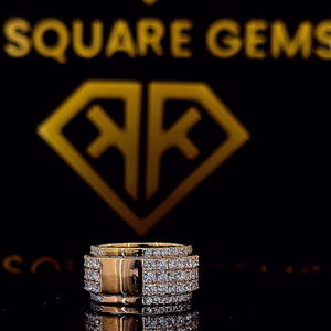 ICED OUT moissanite bague en diamant coupe ronde bague en diamant 925 en argent Sterling hommes glacé bague d'éternité bijoux bling pour cadeaux - Product Image 4