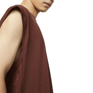 Camiseta sin mangas de entrenamiento deportivo informal para hombre, ropa de gimnasio de verano con cuello redondo, diseño sin mangas, ropa de Fitness de etiqueta privada - Product Image 5