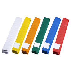 Cinturón de kárate resistente con logotipo personalizado, ropa de entrenamiento y artes marciales hecha en fábrica - Product Image 2