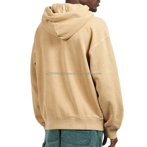 Sweat à capuche surdimensionné de haute qualité 100% coton, vêtements de rue athlétiques, embossé, différentes couleurs, sweats à capuche lourds d'hiver pour la vente en gros - Product Image 5