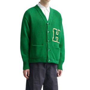 Classique phare vert personnalisé brodé et couleurs tricot Cardigan pull pour sororité fraternité collège pull pour unisexe - Product Image 3