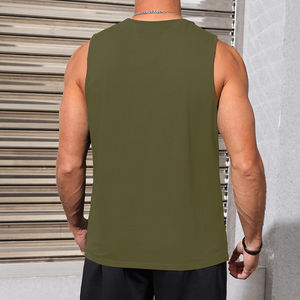 Camiseta sin mangas informal sin mangas para hombre, sudadera deportiva personalizada de algodón puro, el mejor estilo de moda, Camisa sin mangas al por mayor OEM - Product Image 6