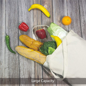 ถุงผ้าแคนวาสแบบใช้ซ้ำได้พิมพ์โลโก้พิมพ์ซับลิเมชันแบบว่างเปล่าใช้ซ้ำได้สำหรับซื้อของชำ - Product Image 5