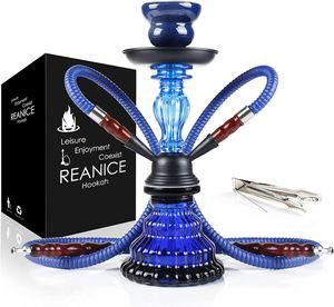 Hookah decorativo de diseño elegante azul claro de lujo de la mejor calidad, conjunto único con caja de embalaje - Product Image 1