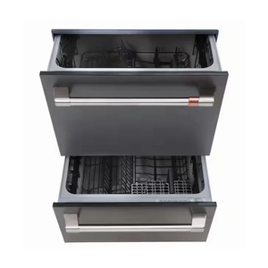 Lavavajillas de 24 pulgadas negro mate con doble cajón integrado, moderno y elegante - Product Image 1