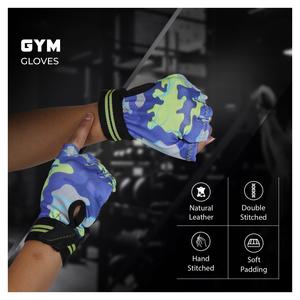 Guantes de entrenamiento de medio dedo con logotipo personalizado para entrenamiento deportivo y equipo de ejercicio de levantamiento de pesas - Product Image 5