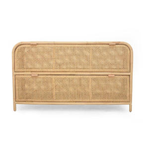 Handcrafted kitchen furniture rattan <b>wood</b> cabinet set <b>cupboard</b> cabinets wholesale top quality <b>cupboards</b> - Product Image 5