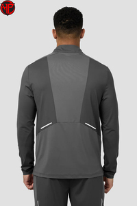 Quarter Zipper Quick Dry Custom Sports Full Sleeve Shirt Men Fit Gym <b>Shorts</b> Running Top Men Workout Set - Product Image 4