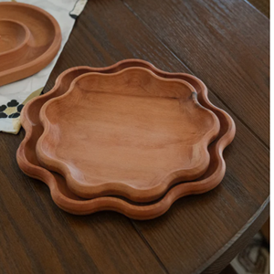 Nouveau design plateau de bord de pétoncle plateau en bois arabe organisateur en bois affichage ramadan coffret cadeau plateau en bois en gros du Vietnam - Product Image 5