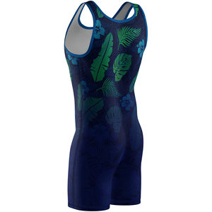 Qualité supérieure personnalisée Design haut de gamme Vêtements de lutte pour hommes Singulet de lutte personnalisé Singlets de lutte Body Suit - Product Image 4