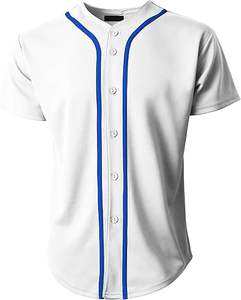 Impression numérique Uniforme de baseball softball pour hommes Maillot de baseball boutonné à vendre - Product Image 5
