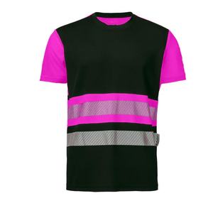 Camiseta de Seguridad de Manga Corta de Alta Visibilidad, Reflectante, Transpirable e Impermeable para Trabajos en Carreteras al Aire Libre - Product Image 1