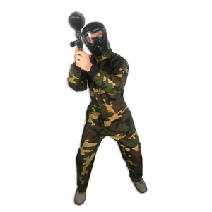Durable and Breathable <b>Paintball</b> Pro Coverall Jumpsuit Training Team Club Woodland Camo <b>Paintball</b> Coverall - Product Image 5