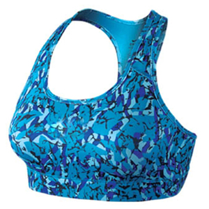 En gros Soutien-gorge de sport pour femme à maintien élevé, dos croisé, respirant, pour le fitness et le yoga, imprimé, anti-UV, style ensemble - Product Image 1