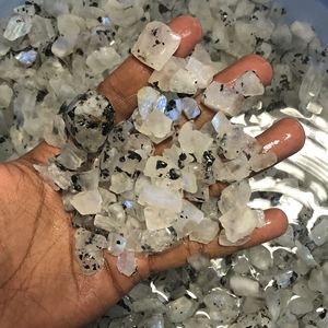 8mm 10mm 12mm naturel blanc bleu arc-en-ciel pierre de lune pierres brutes matière première en vrac des mines prix d'usine de gros Kilo gramme - Product Image 2