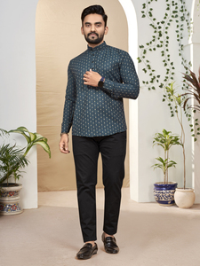 ชุดผ้าแจ็คการ์ดผ้าฝ้ายระบายอากาศไม่ยับชุดคอมโบชุดสำหรับเทศกาลพิเศษ - Product Image 4