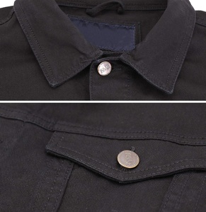 บริการ OEM ออกแบบตามสั่ง เสื้อแจ็คเก็ตยีนส์แฟชั่นสตรีทสไตล์ไฮสตรีท คุณภาพสูง ติดกระดุมด้านหน้า ระบายอากาศได้ดี - Product Image 4
