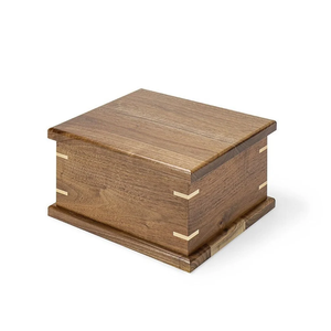 Urna funeraria de cremación de madera hecha a mano para cenizas de mascotas, estilo americano, venta al por mayor, hecha en Vietnam - Product Image 1