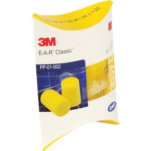Orejeras Clásicas E-A-R con Detección de Agujas SNR 31 dB, 250 Pares/Paquete en Empaque Tipo Almohada - Product Image 1