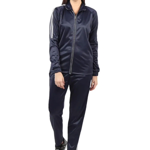 Chándales de colección de Invierno para mujer, chándales de manga larga cálidos de talla grande con logotipo femenino, chándales Unisex personalizados de terciopelo liso - Product Image 1