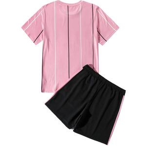 ขายส่ง 2024 Drawstringเสื้อยืดและกางเกงขาสั้นการฝึกอบรมที่กําหนดเองสวมใส่เสื้อยืดชุดสั้นแห้งเร็วระบายอากาศชุดสั้นโลโก้ที่กําหนดเอง - Product Image 2