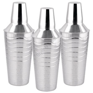 Coctelera doble de acero inoxidable en 500 y 700 ml Coctelera bartender de acero inoxidable Coctelera de doble tono Premium - Product Image 2