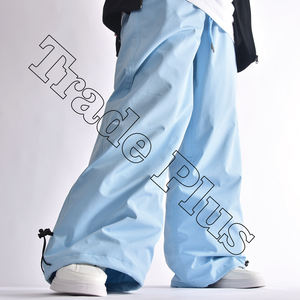 Pantalon de ski personnalisé OEM pour hommes coupe-vent et imperméable de grande taille pantalon de neige ample à la mode pour adultes - Product Image 2
