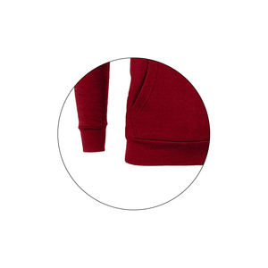 Pull-over à capuche personnalisé avec impression gaufrée pour hommes, sport d'hiver, usine XL, éponge française, technique de bouffée graphique, polaire - Product Image 5