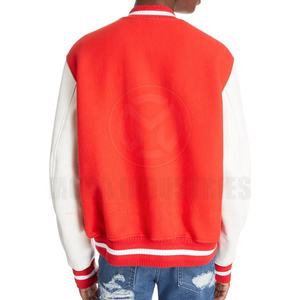 แจ็คเก็ตเบสบอลแบบมีแขนไหมพรมปักลายเชนิลล์  แบบยูนิเซ็กส์ สไตล์ไฮสตรีท กันน้ำ กันลม สำหรับฤดูหนาว - Product Image 3