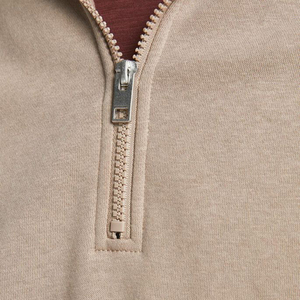 Sudadera Ecológica de Cuello Alto con Media Cremallera para Hombre, 100% Algodón Sostenible, con Logotipo Personalizado - Product Image 5