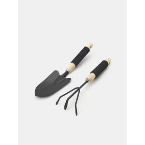 Prime Quality Metal Stainless Steel Black Finish Gardening <b>Tools</b> Kit Wooden Handle for Balcony <b>Garden</b> Accessories Supplies - Product Image 4