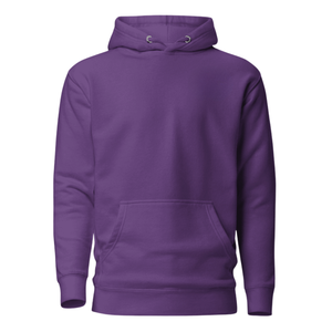 Sweat à capuche unisexe en molleton de coton premium violet, doux, chaud, décontracté, streetwear, hiver, uni, vente, fournisseur - Product Image 1