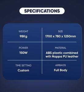 เก้าอี้นวดหนัง PU แบบพรีเมี่ยมเก้าอี้นวดมืออาชีพแทร็ก SL 5D แรงโน้มถ่วงแบบเต็มตัวผลิตในเวียดนาม - Product Image 6