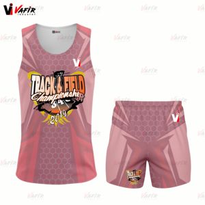 Juegos de uniformes de campo de pista ligeros transpirables con logotipo personalizado para jugadores de equipo de correr de calentamiento de verano unisex sublimación digital - Product Image 4