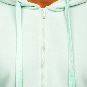 Personnalisable Heavyweight Relaxed Fit Oversize Solid Color Blank Full Zip Up Hoodie Casual Cotton Polyester Fleece Hoodie Men - Product Image 6