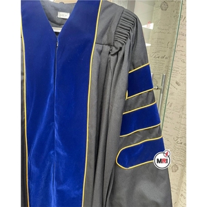 ชุดเดรส2023จบการศึกษาระดับปริญญาเอกชุดเดรสผ้ากำมะหยี่เนื้อด้านสีสำหรับงานรับปริญญา - Product Image 2