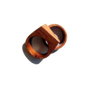 Classic <b>wooden</b> napkin rings perfect for stylish dining tables festive gatherings parties hotels restaurants and homes - Product Image 1