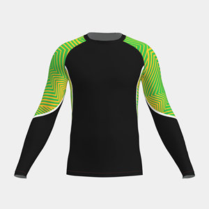 2025 Latest MMA <b>Rashguard</b> Customized Full Sleeve Surfing <b>BJJ</b> Rashguards Breathable Quick Dry Anti-UV Spandex/Polyester Wholesale - Product Image 2