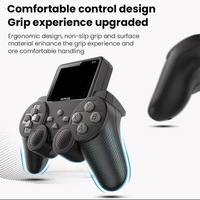 GBE GBE-Game-S10 Mini console portable sans fil pour télécommande, joystick, 520 jeux, 8 bits, écran 2,4 pouces, 1020 mAh, double jeu, multijoueur