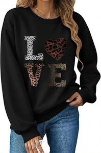 Camiseta de Verano para Mujer con Cuello Redondo y Estampado de Labios y Amor, 1 Pieza - Product Image 3