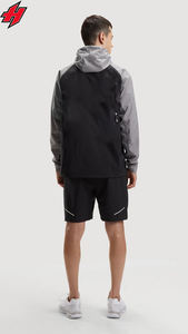 High Street Plus Size Conjuntos de hombre de Pakistán Cortavientos con capucha y conjuntos cortos de 2 piezas Chándales Poliéster Diseño personalizado - Product Image 5