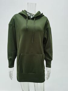 Robe à capuche pour femmes Sweatshirts à capuche surdimensionnés Polaire Hiver Solide Casual Blank Custom Warm Clothing - Product Image 5