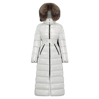 Parka longue d'hiver pour femme 2023, imperméable, épaissie, en tissu polyester, avec broderie tissée, capuche et manches amovibles, style décontracté