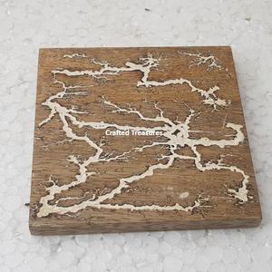 Posavasos de té de madera maciza decorativos de estilo japonés para Hotel, hogar y oficina, posavasos personalizados con precio asequible - Product Image 3